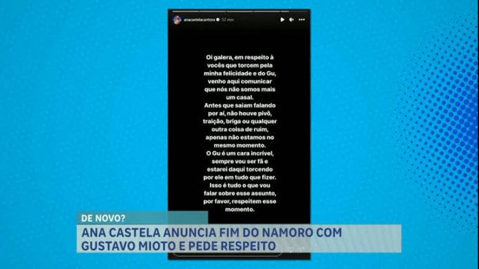 A Hora da Venenosa: Ana Castela e Gustavo Mioto anunciam fim de relacionamento