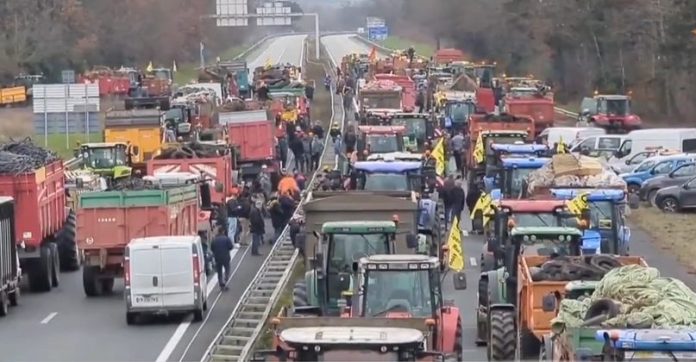 Agricultores franceses protestam contra medidas do governo Macron