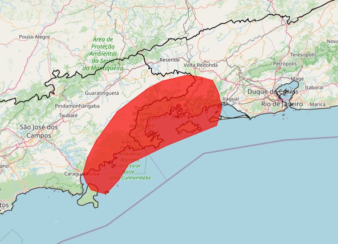 acumulado de chuva rj sp alerta vermelho