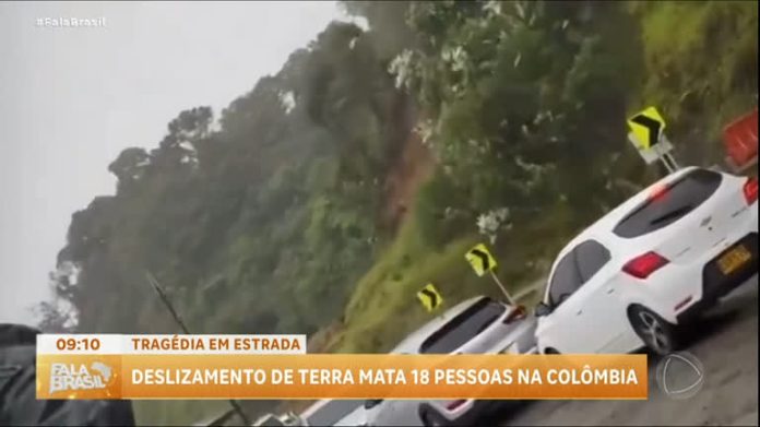 Deslizamento de terra em rodovia provoca mortes na Colômbia - RecordTV