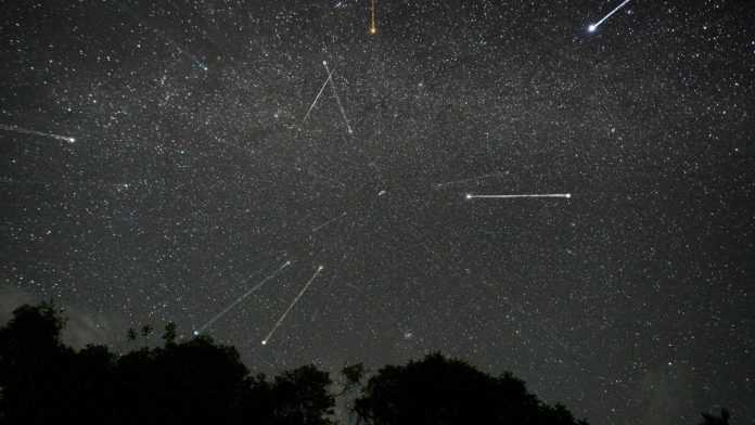 Geminídeas. As imagens da última chuva de meteoros de 2023