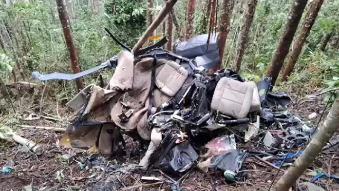 Helicóptero que caiu em SP 'colidiu com vegetação' durante voo, informa Força Aérea