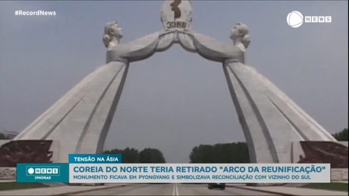 Monumento que simbolizava reconciliação entre as Coreias teria sido removido por Kim Jong-un - Notícias