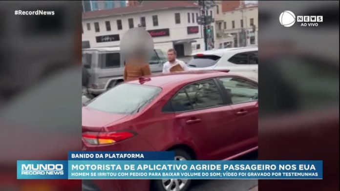 Motorista de aplicativo agride passageiro; assista ao vídeo - Notícias