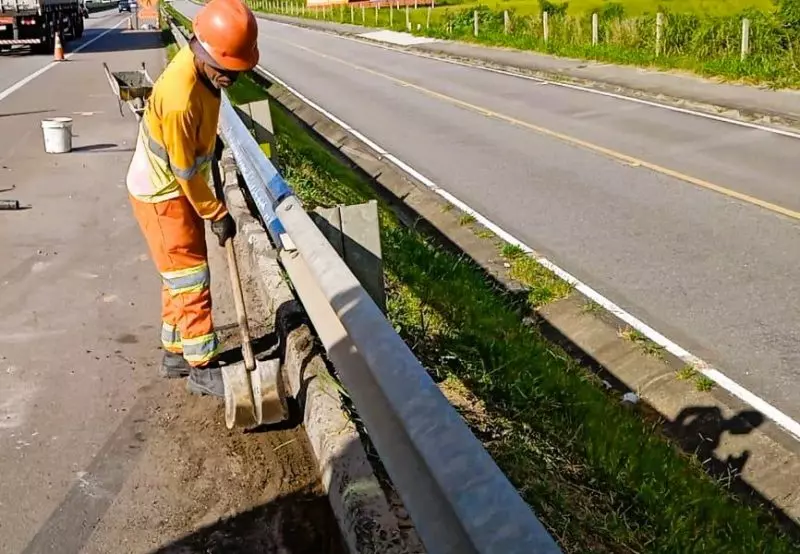 Obras compreendem o trecho no Sul de SC &#8211; Foto: Divulgação/CCR ViaCosteira/ND