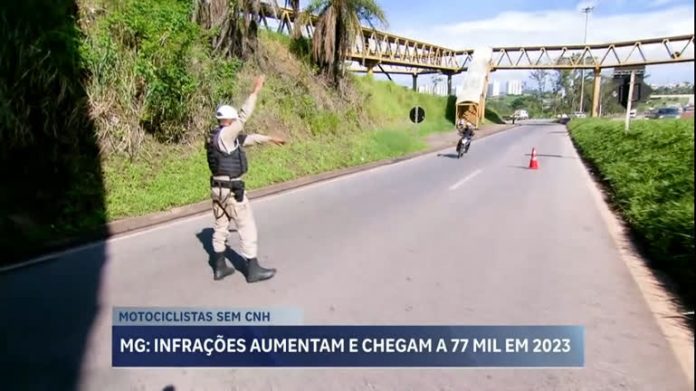 Número de motociclistas sem carteira de motorista cresce em MG