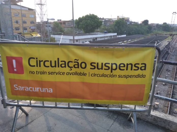 Ocorrência no sistema de energia suspende circulação em trecho do ramal Saracuruna