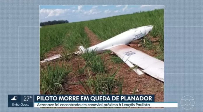 Piloto morre depois de planador cair no interior de São Paulo