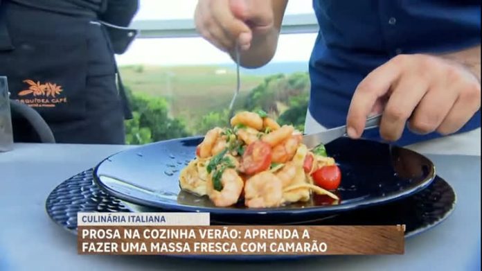 Prosa na Cozinha: conheça a receita de camarão ao perfume del mare