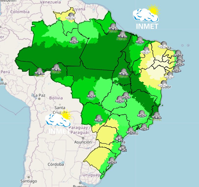 mapa chuva