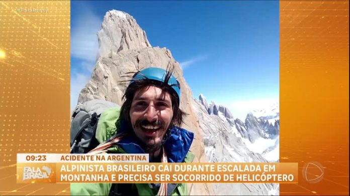 Alpinista brasileiro é resgatado após acidente em montanha na Argentina - RecordTV