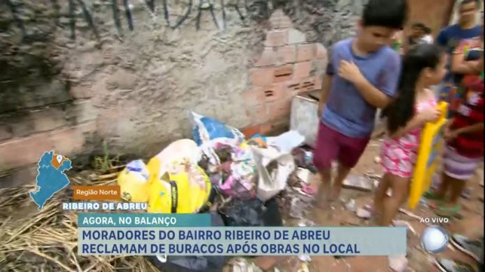 Bairro a Bairro: moradores reclamam de buraco na rua após obra em BH