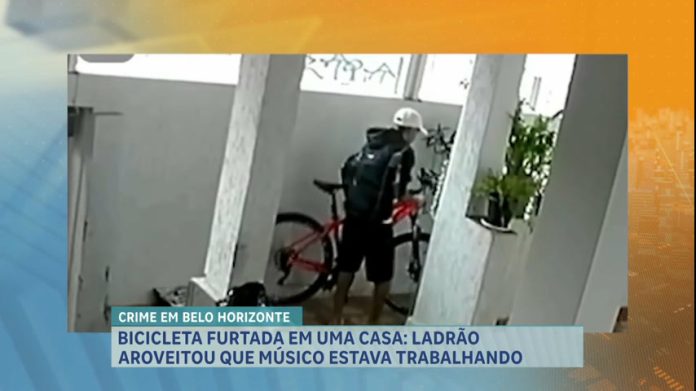 Bicicleta de R$ 2.000 é furtada após suspeito encontrar portão de casa aberto em BH