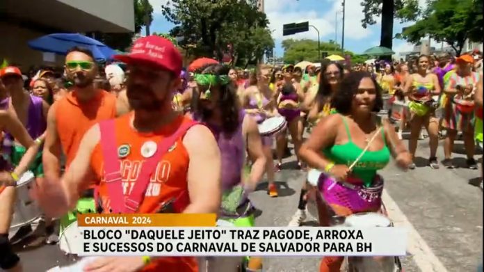 Bloco traz sucessos de Carnaval de Salvador (BA) para folia em BH