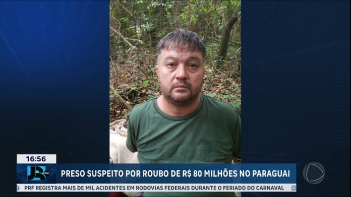 Brasileiro acusado de liderar assalto multimilionário é preso no Paraguai - JR 24H