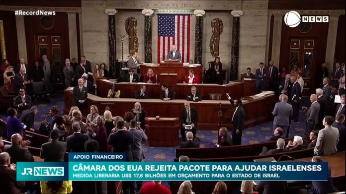 Câmara dos Estados Unidos recusa pacote de cerca de R$ 87 bilhões para ajudar Israel - Notícias