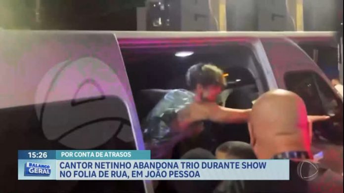 Cantor Netinho abandona trio durante show na folia de rua, em João Pessoa - Brasília