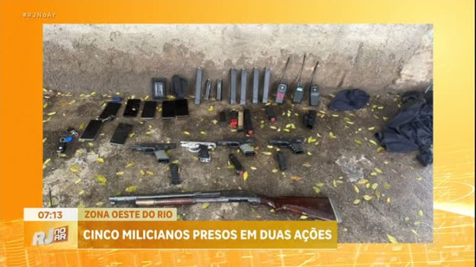 Cinco pessoas são presas em duas ações da polícia por suspeita de integrarem milícia no Rio - Rio de Janeiro