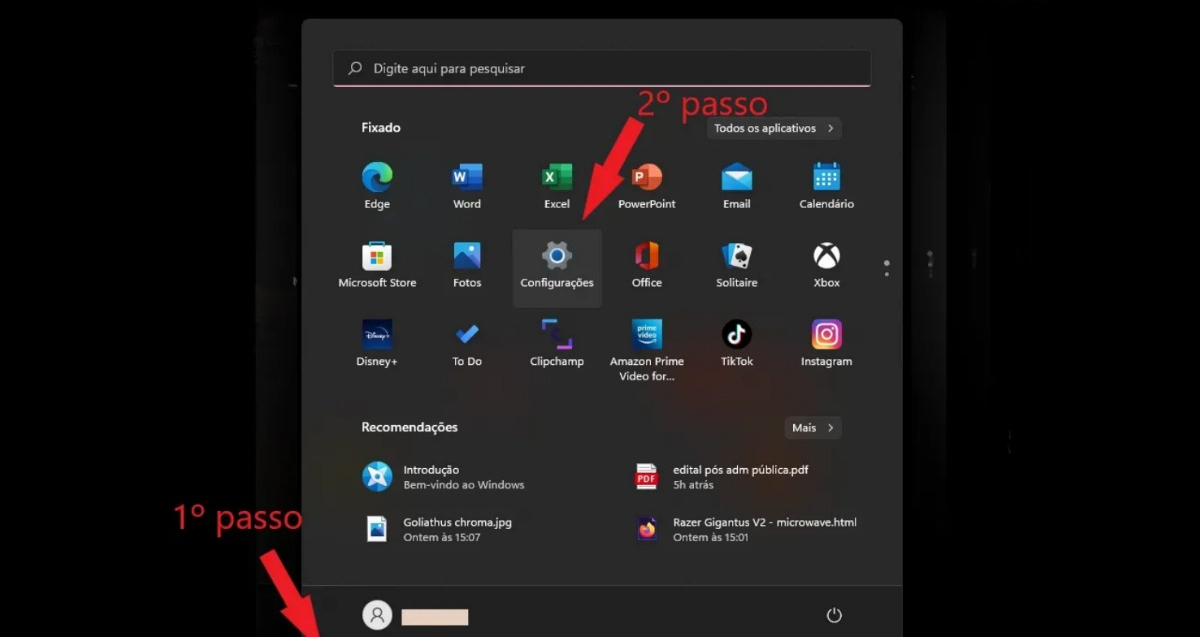 passo a passo no Windows 11