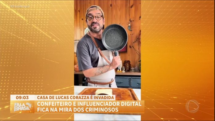 Confeiteiro Lucas Corazza tem casa invadida por criminosos no Rio - RecordTV