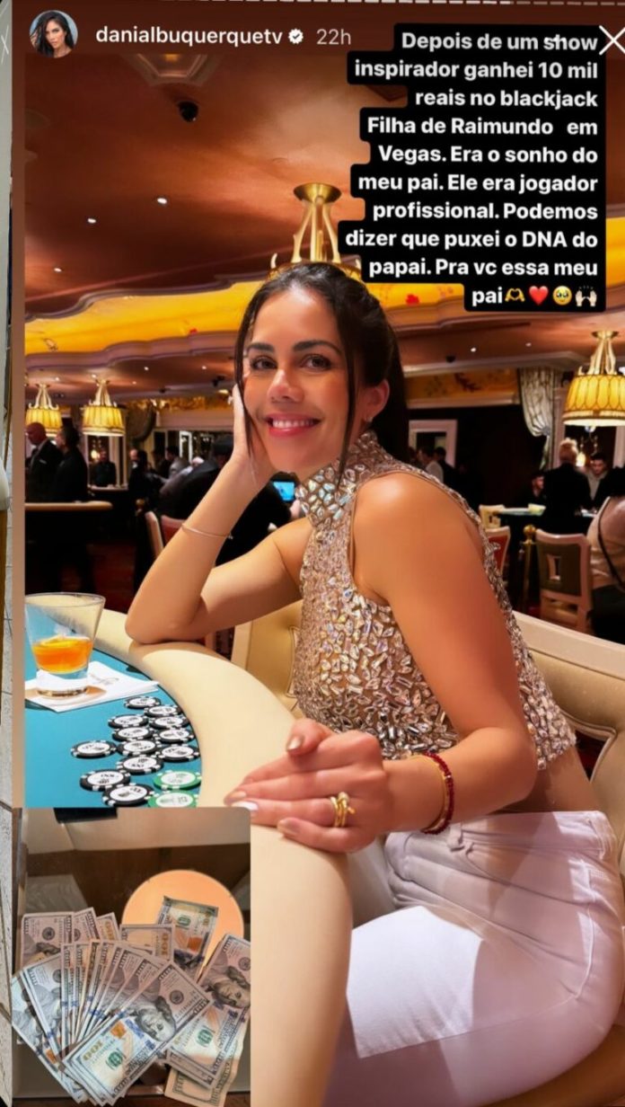 Daniela Albuquerque ganha R$10mil em Casino