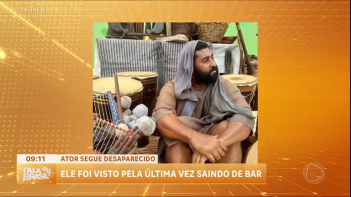 Desaparecimento de ator de Gênesis completa cinco dias - RecordTV