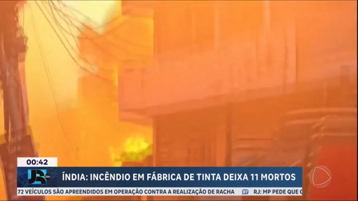 Explosão seguida de incêndio em fábrica na Índia deixa 11 mortos - JR 24H