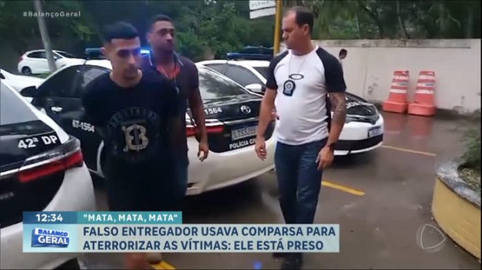 Falso entregador é preso por roubo no Rio - RecordTV