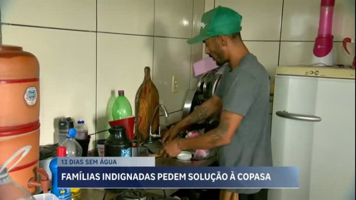 Famílias relatam que estão a duas semanas sem água em bairro de BH