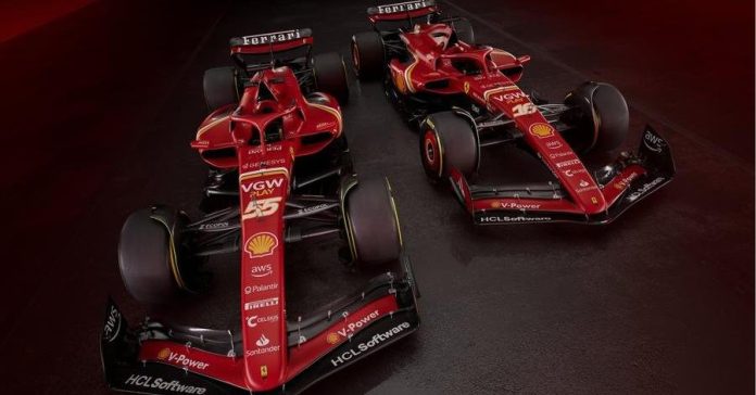 Ferrari apresenta carro para 2024, o último antes da chegada de Hamilton