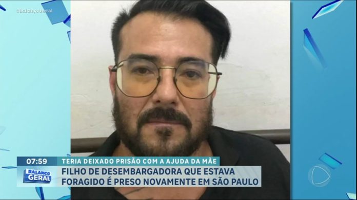 Filho de desembargadora é preso novamente no interior de SP - RecordTV