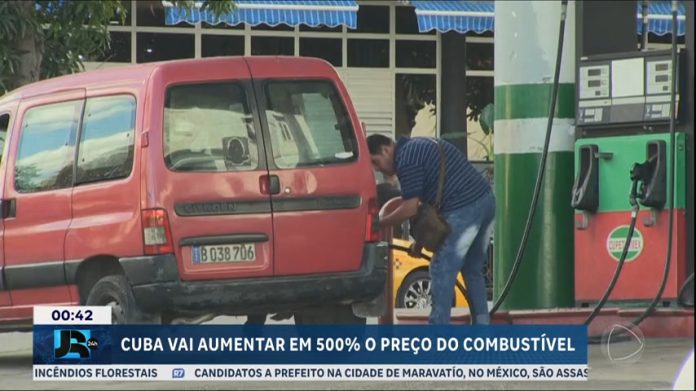 Governo de Cuba vai aumentar preço do combustível em mais de 500% - JR 24H