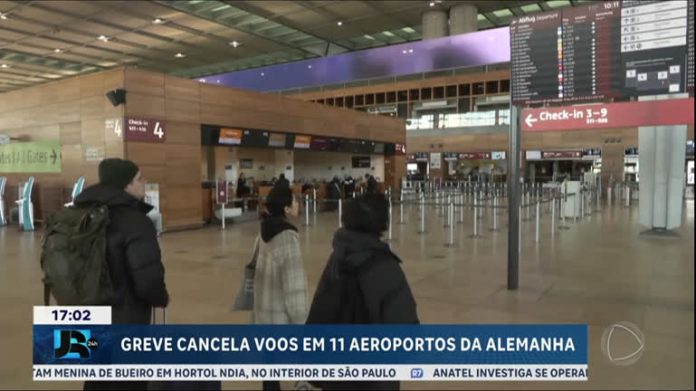 Greve cancela voos em 11 aeroportos da Alemanha nesta quinta (1º) - JR 24H