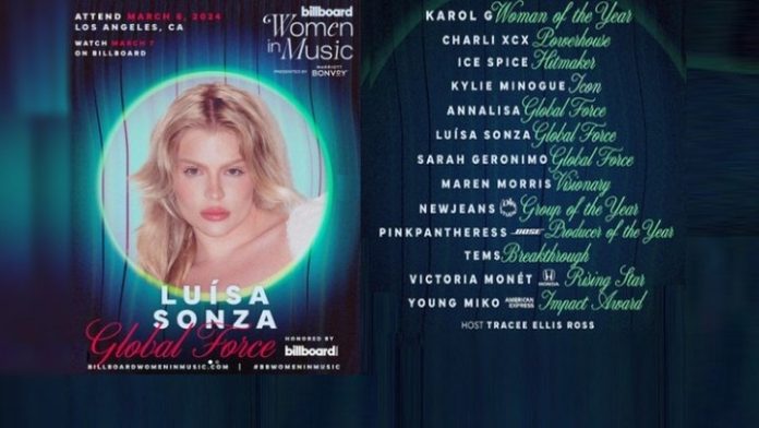 Luísa Sonza será homenageada em evento da Billboard, ao lado de Karol G, Kylie Minogue e Ice Spice