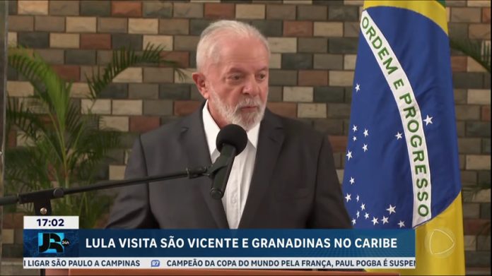 Lula chega a São Vicente e Granadinas para segunda etapa de viagem ao Caribe - JR 24H