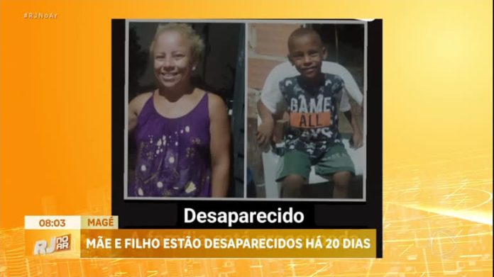 Mãe filho estão desaparecidos há quase 20 dias na Baixada Fluminense - Rio de Janeiro