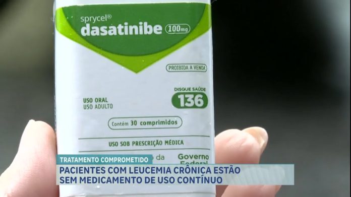 Pacientes com leucemia crônica estão sem medicamento fornecido pelo SUS, em BH