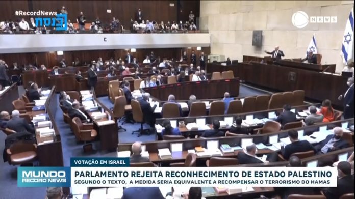 Parlamento israelense rejeita reconhecimento unilateral de estado palestino - Notícias