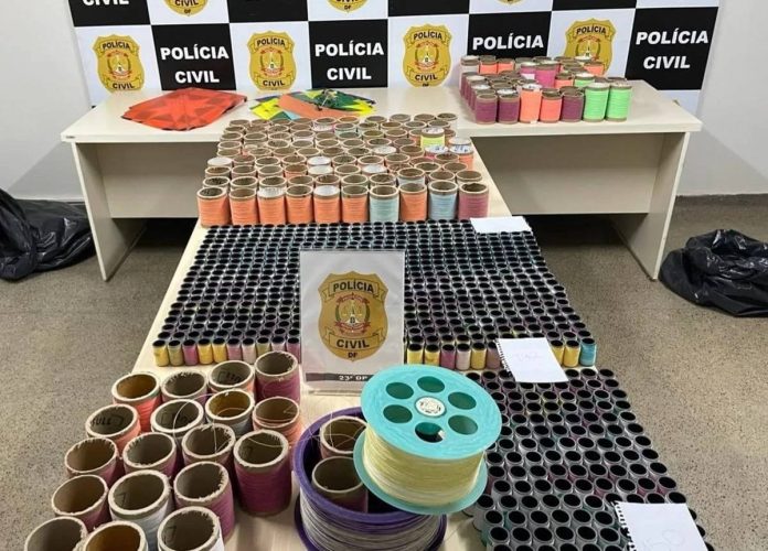 PCDF desarticula lojas clandestinas que comercializava cerol e linha chilena para pipas em Ceilândia