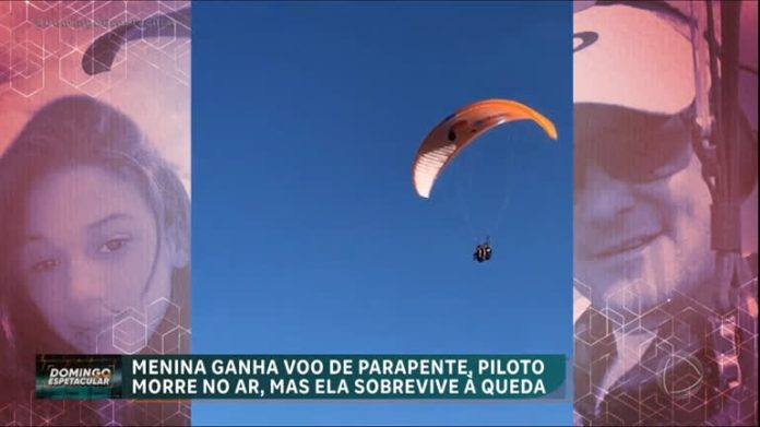 Piloto morre durante voo de parapente e adolescente sobrevive à queda: 