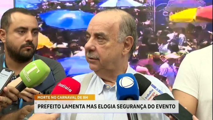 Prefeito Fuad Noman (PSD) se pronuncia sobre morte de homem durante Carnaval de BH