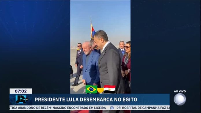 Presidente Lula chega ao Egito para discutir guerra no Oriente Médio e assinar acordos bilaterais - JR 24H