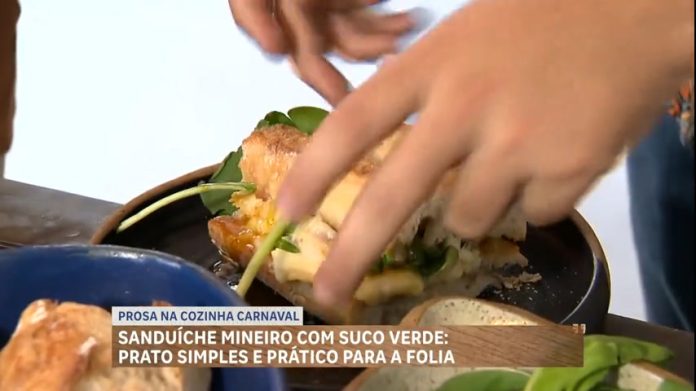 Prosa na Cozinha: aprenda receita de sanduíche caseiro com suco verde