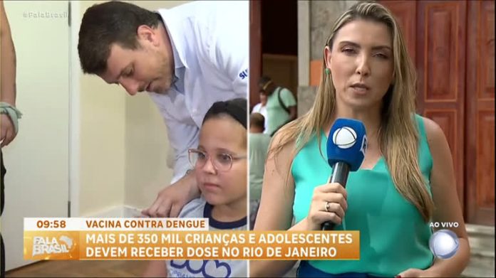 Rio começa a vacinar crianças contra a dengue; mais de 350 mil devem receber dose até fim de março - RecordTV