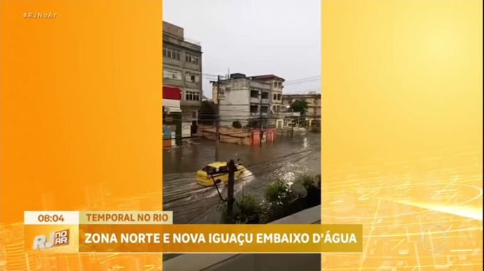 Rio fica embaixo d'água durante temporal no fim de semana - Rio de Janeiro