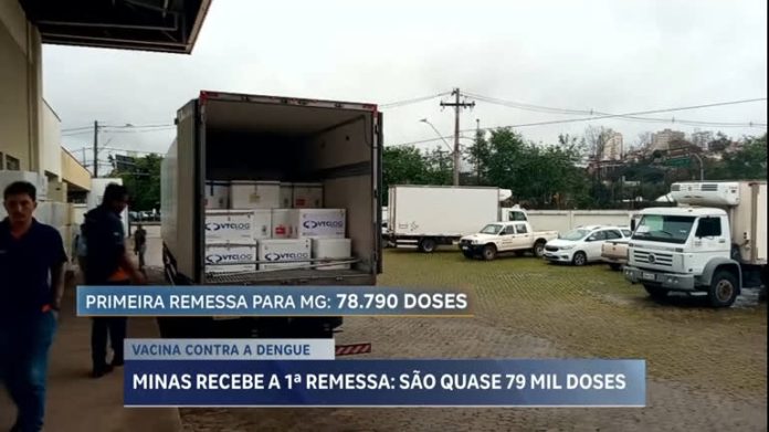 Secretaria de Saúde de MG recebe primeira remessa de vacina da dengue