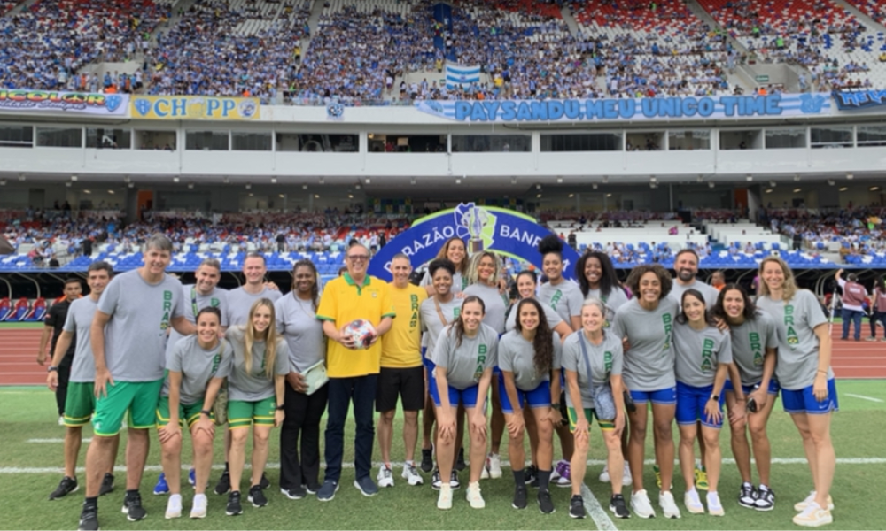 Delegação brasileira presente no Magueirão para acompanhar o Re-Pa