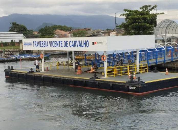 Semil conclui obras no terminal de barcas em Vicente de Carvalho