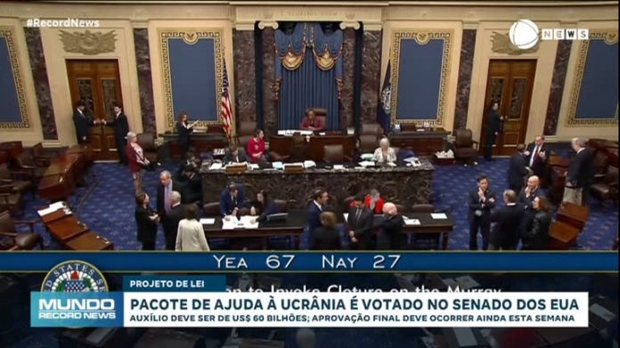 Senado dos EUA aprova novo pacote de ajuda à Ucrânia de R$ 300 bilhões - Notícias