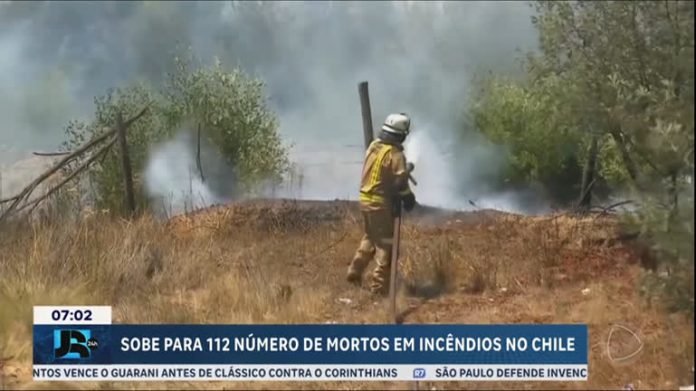 Sobe para 112 o número de mortos após incêndios florestais no Chile - JR 24H